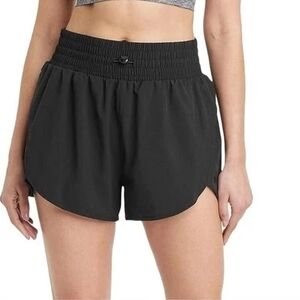 all in motion Black Athletic Shorts with High Elastic Waist